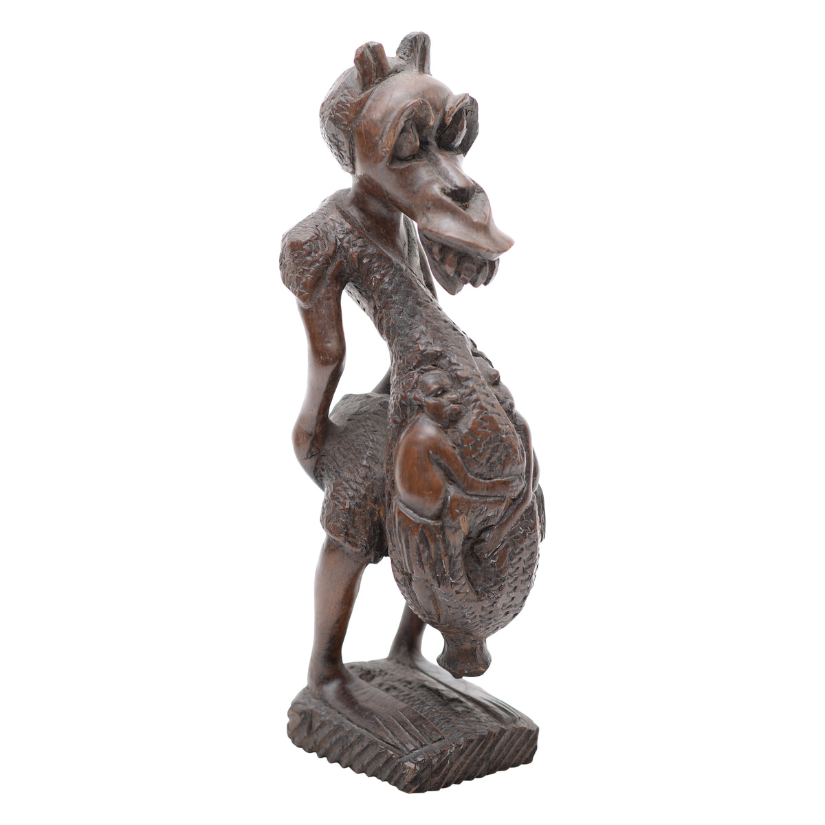 African Nkisi wooden sculpture