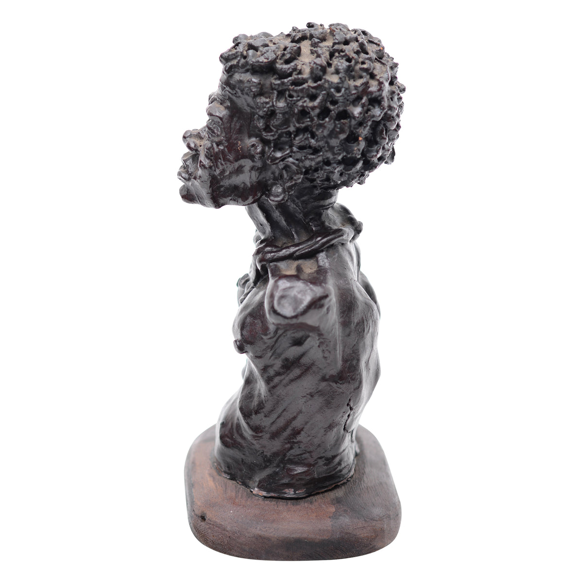 Older man with beard clay bust