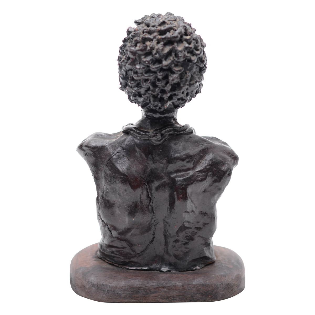 Older man with beard clay bust
