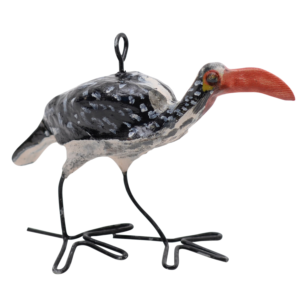Southern red-billed hornbill ornament