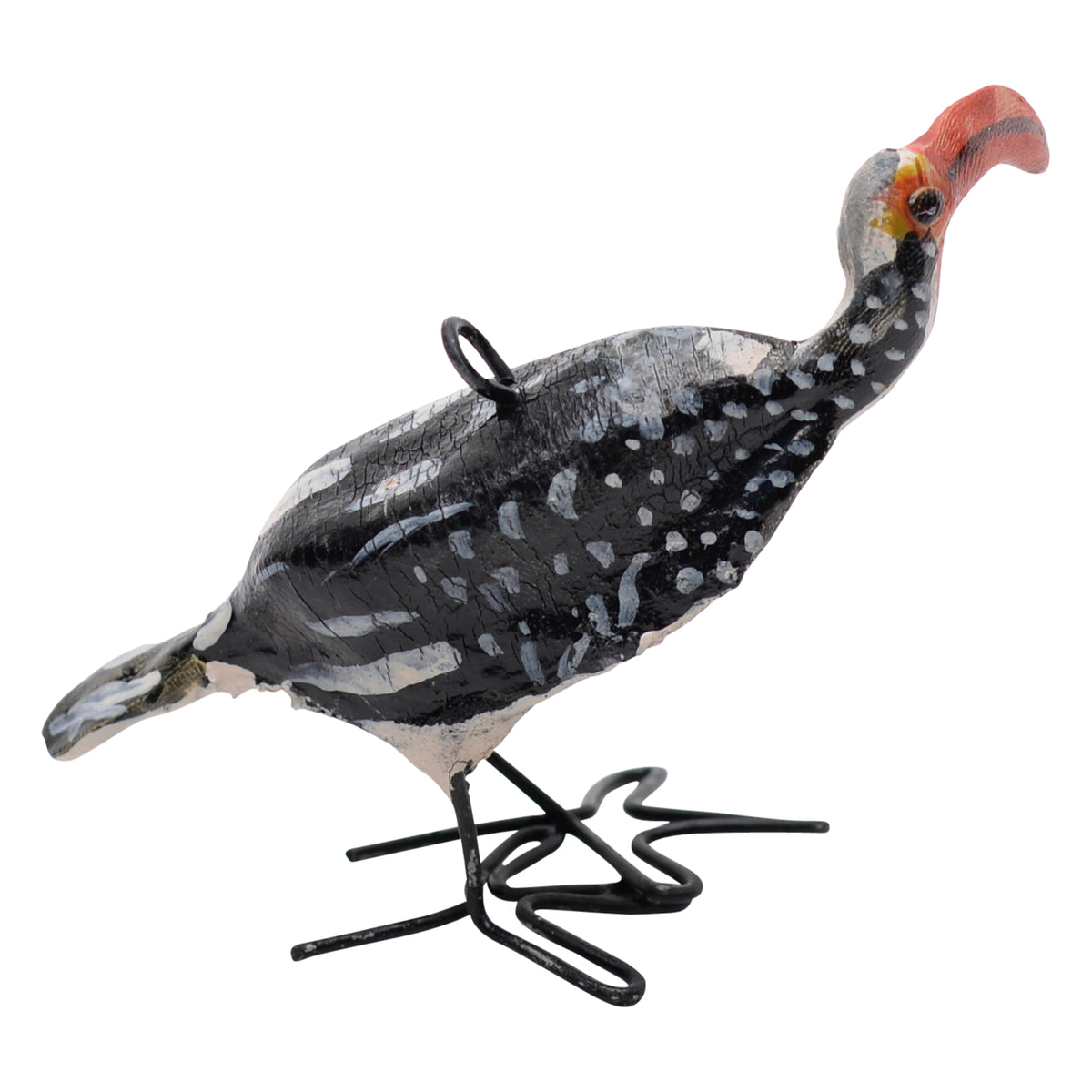 Southern red-billed hornbill ornament