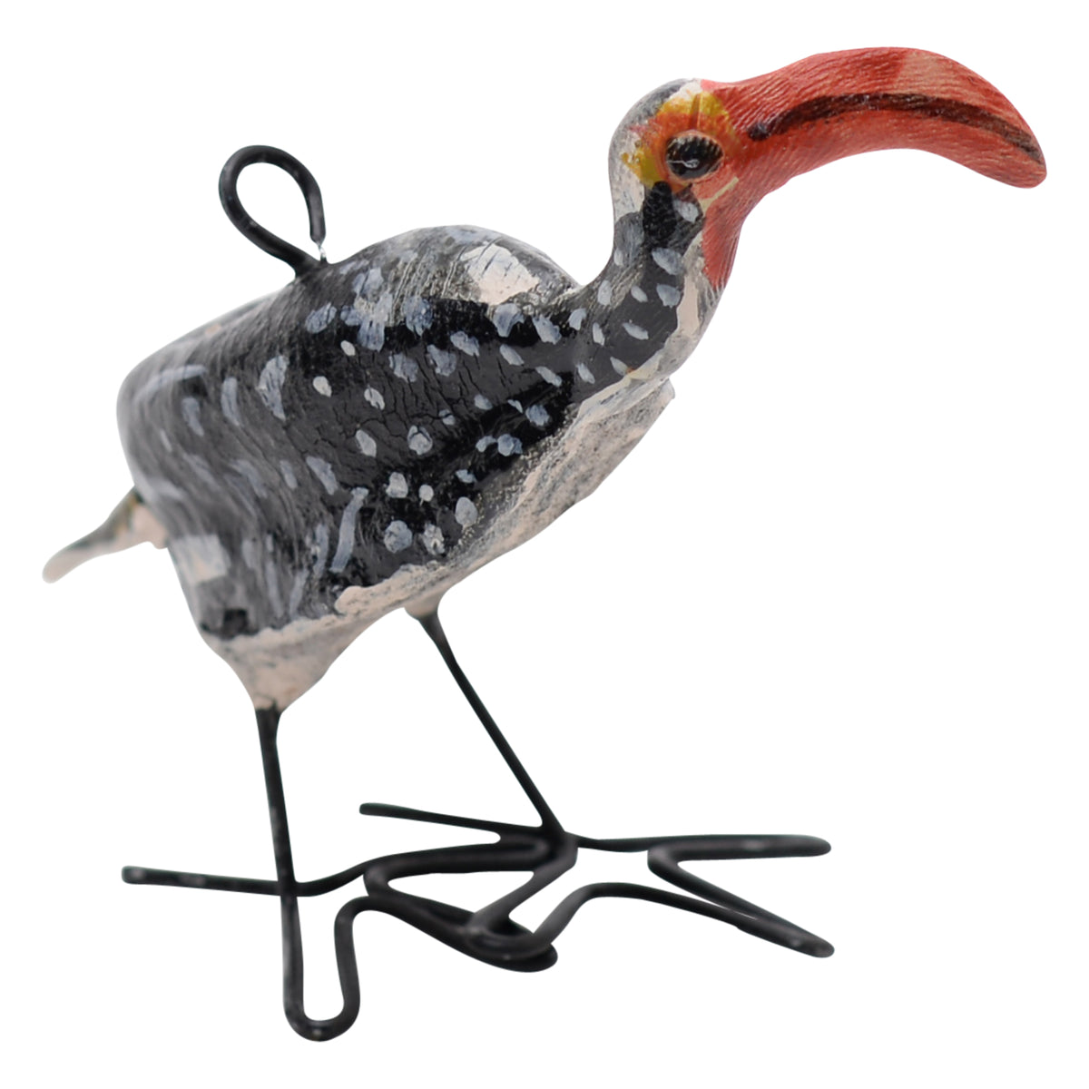 Southern red-billed hornbill ornament
