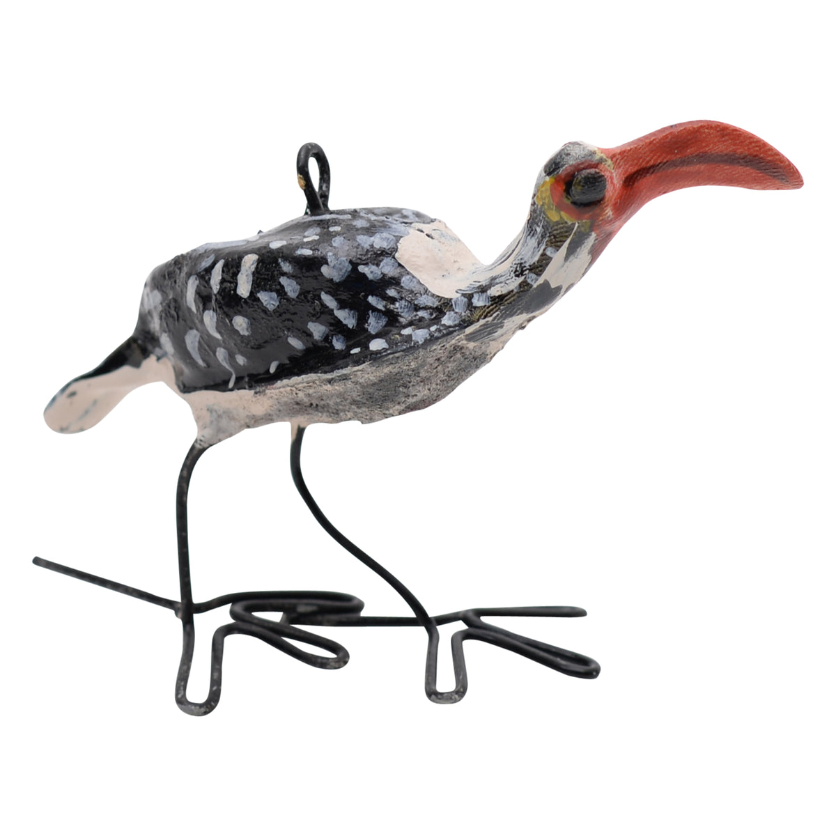 Southern red-billed hornbill ornament
