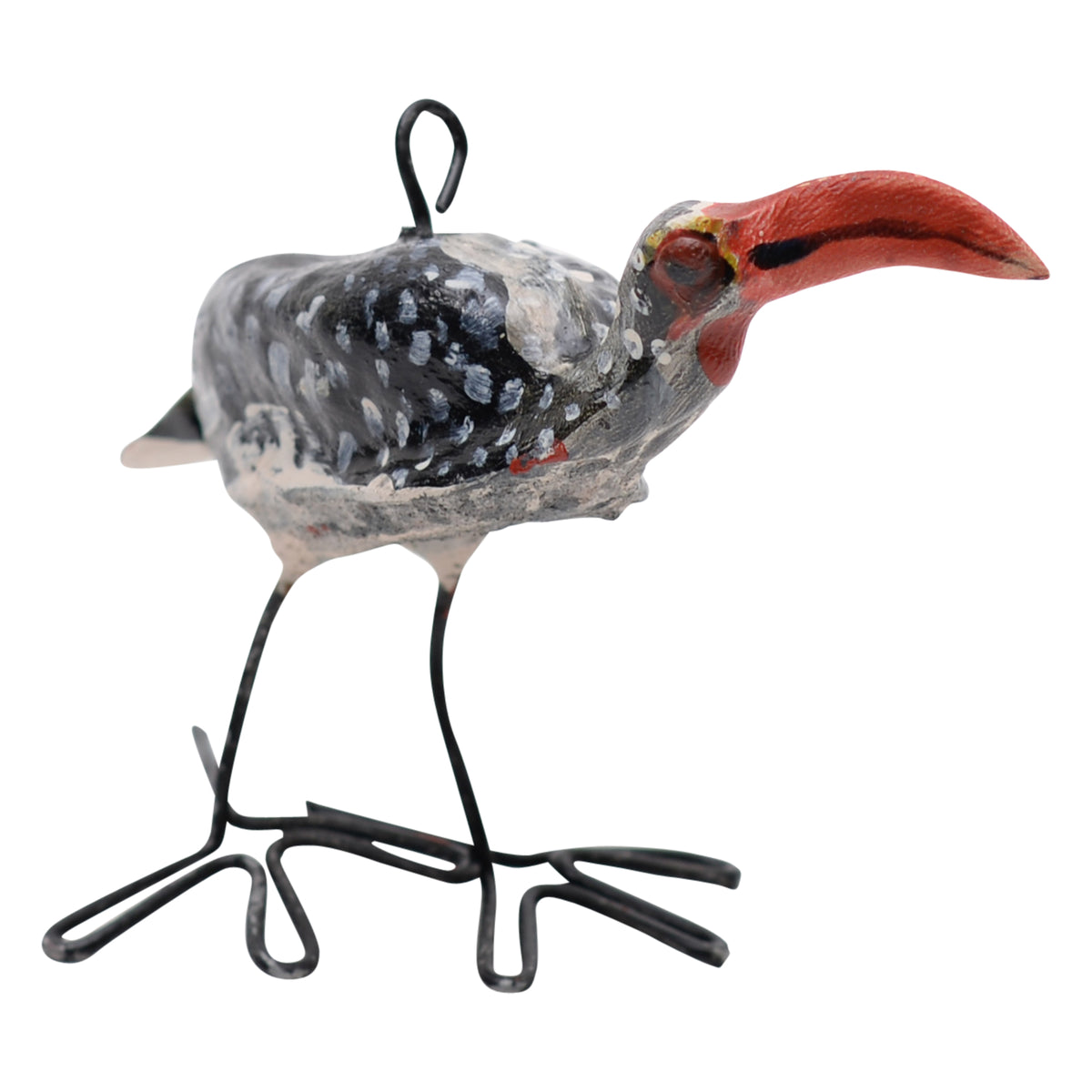 Southern red-billed hornbill ornament