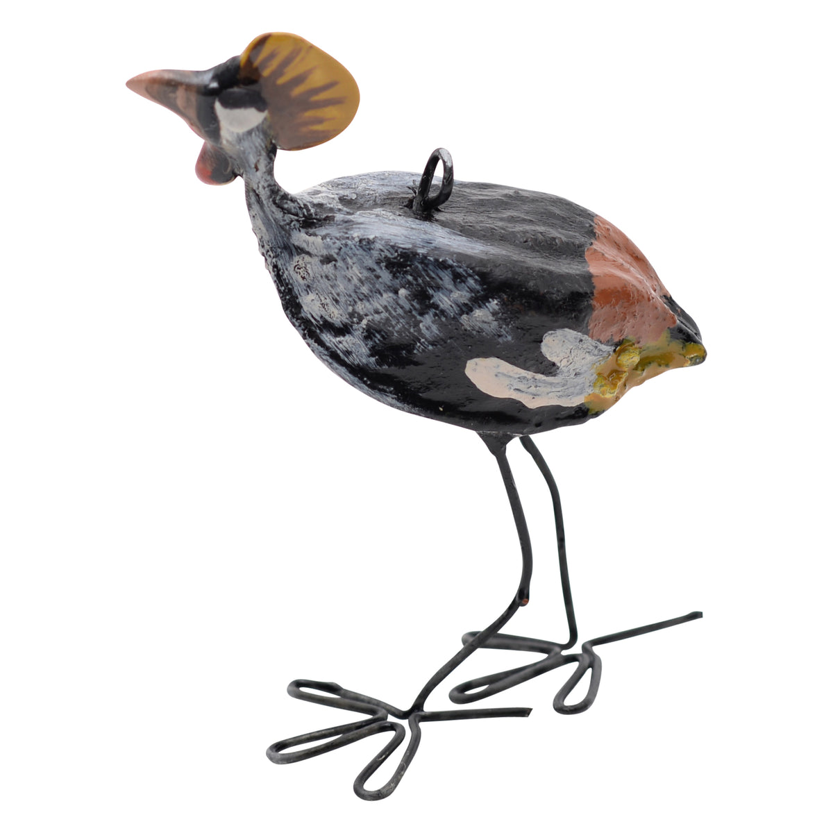 Crowned crane ornament