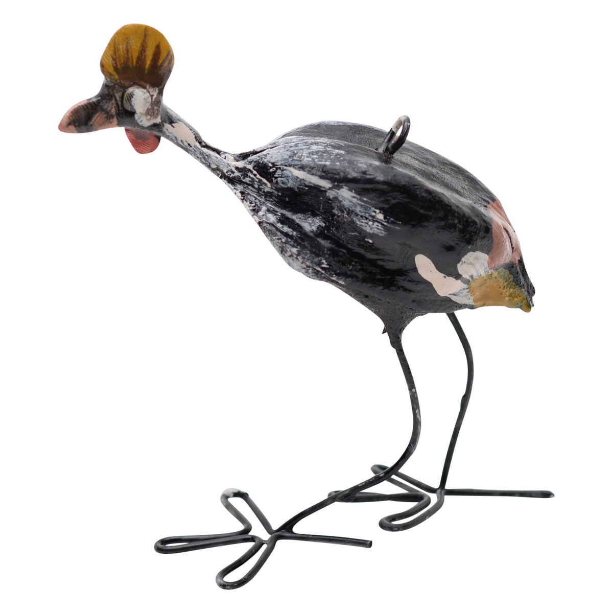 Crowned crane ornament