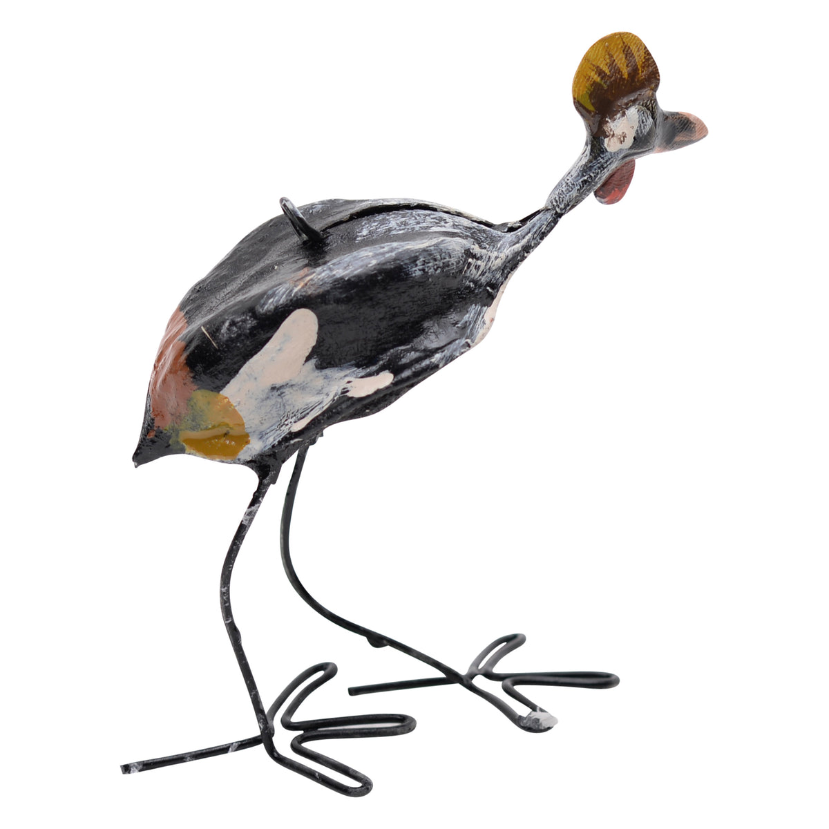 Crowned crane ornament
