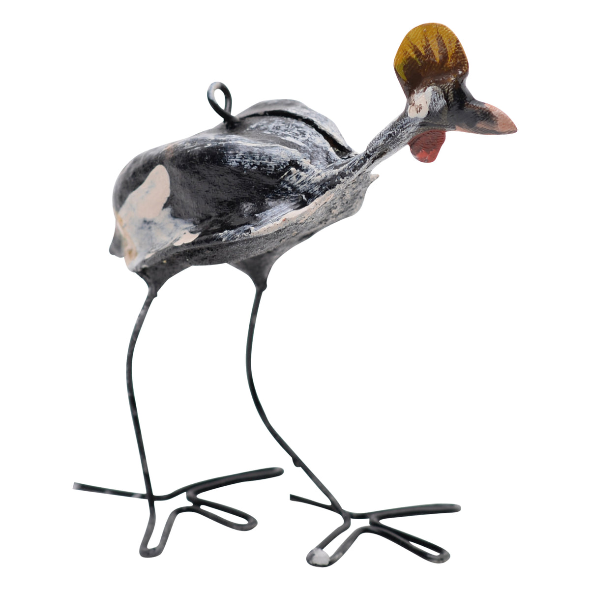 Crowned crane ornament
