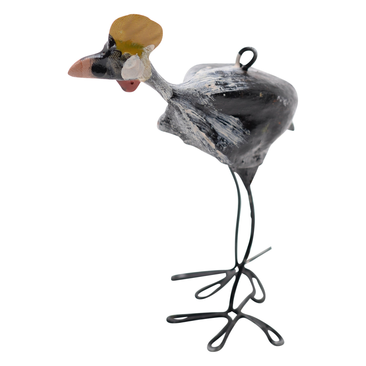 Crowned crane ornament