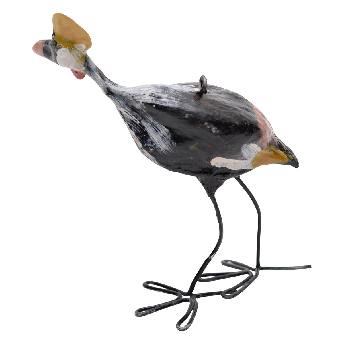 Crowned crane ornament