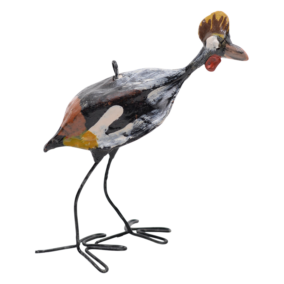 Crowned crane ornament