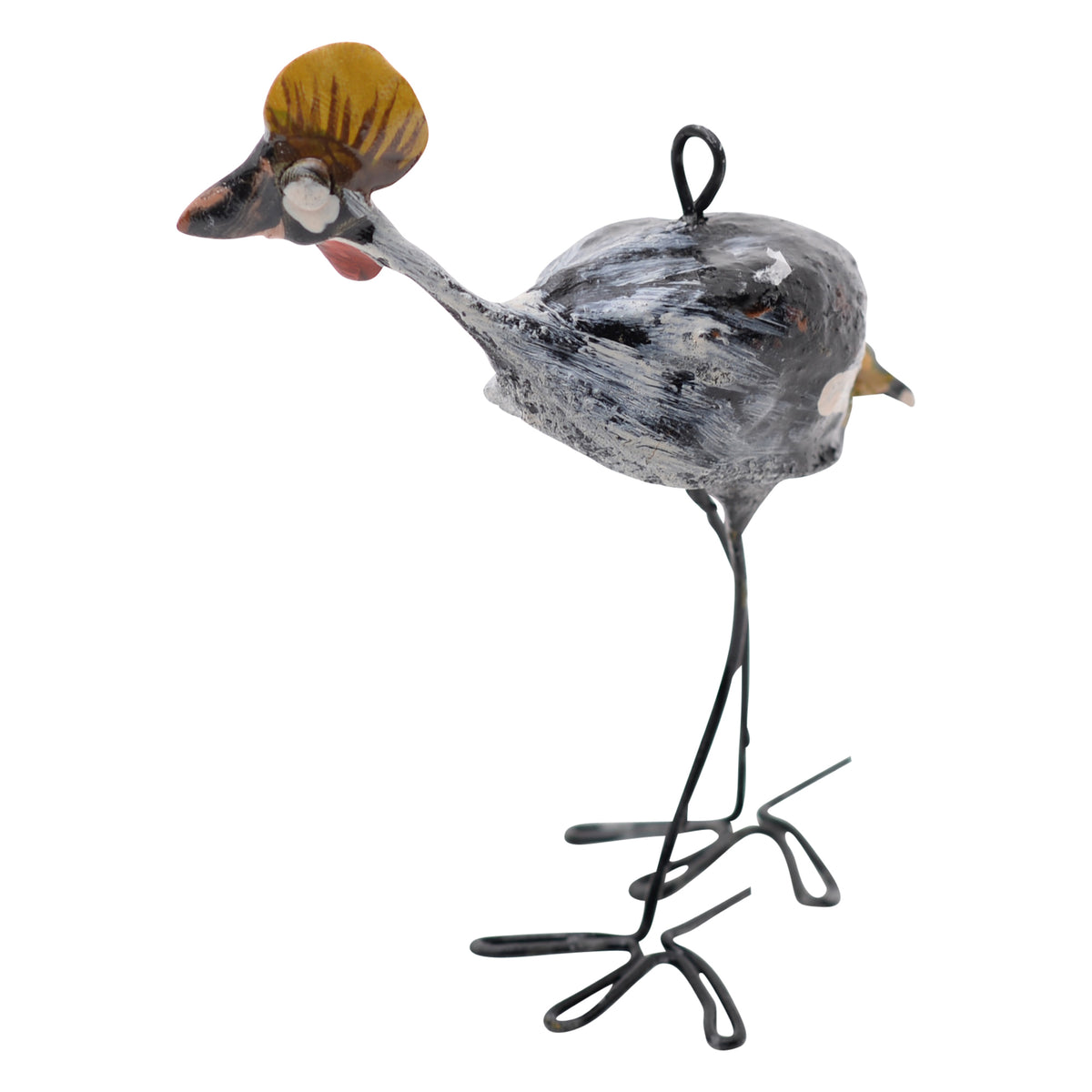 Crowned crane ornament