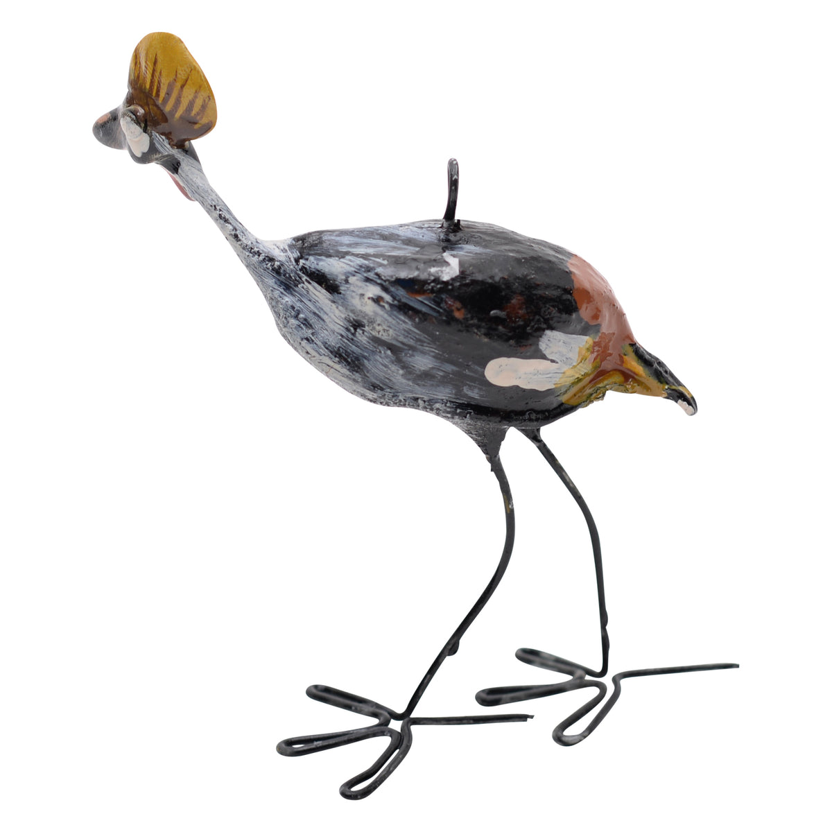 Crowned crane ornament