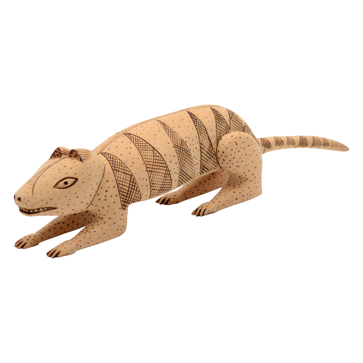 Whimsical mongoose sculpture
