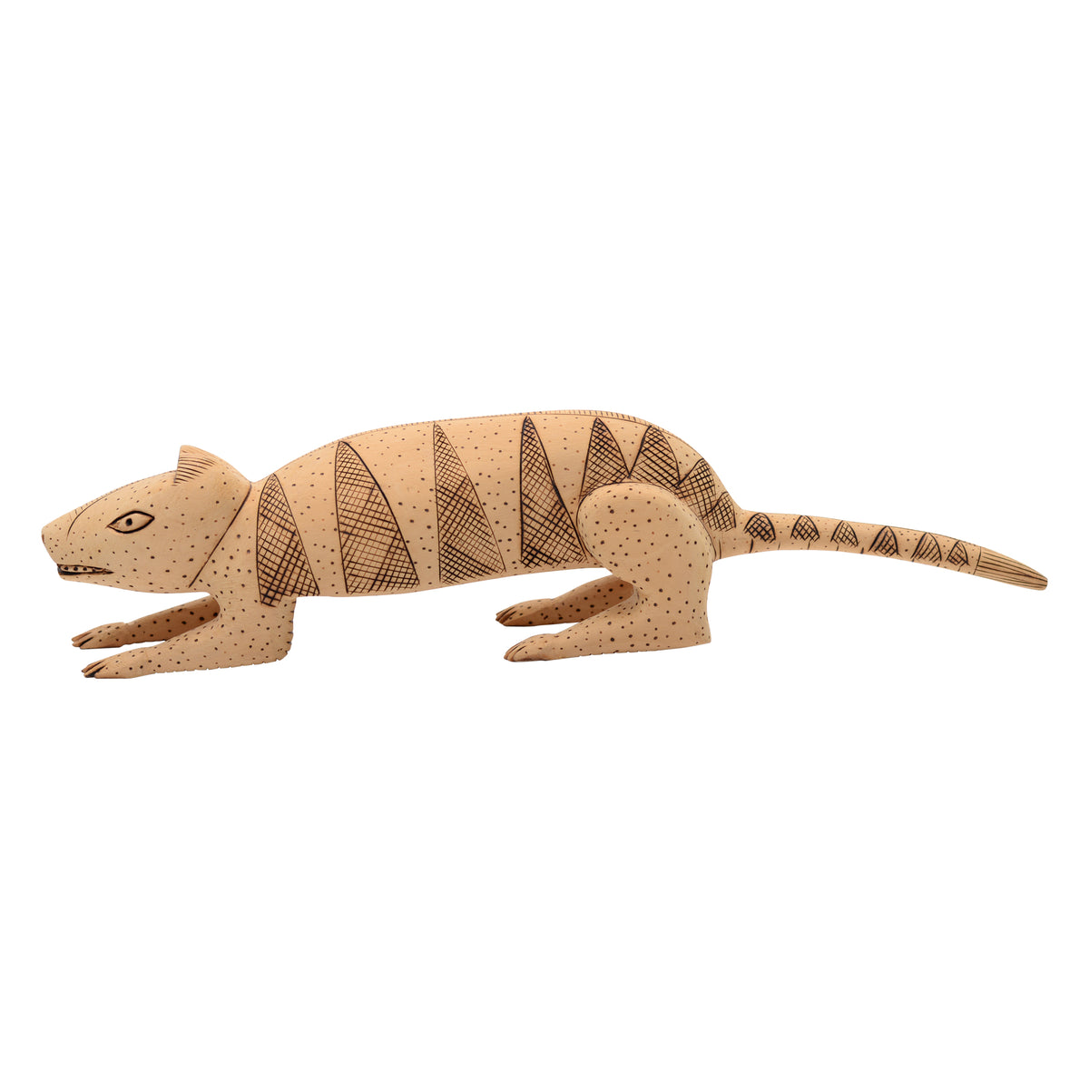 Whimsical mongoose sculpture