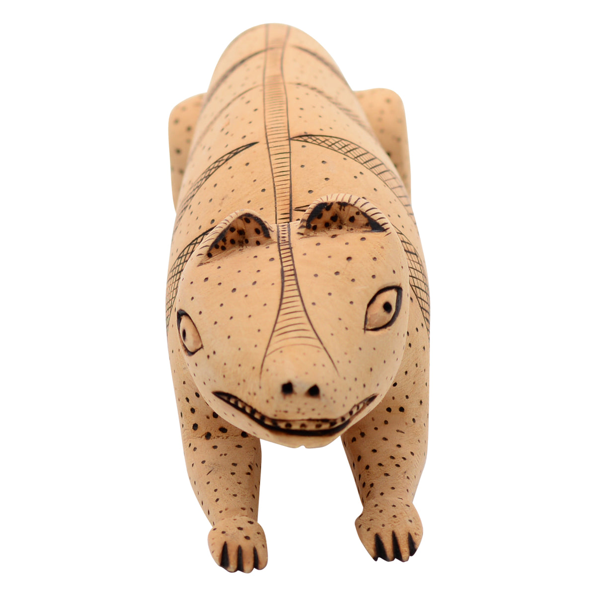 Whimsical mongoose sculpture