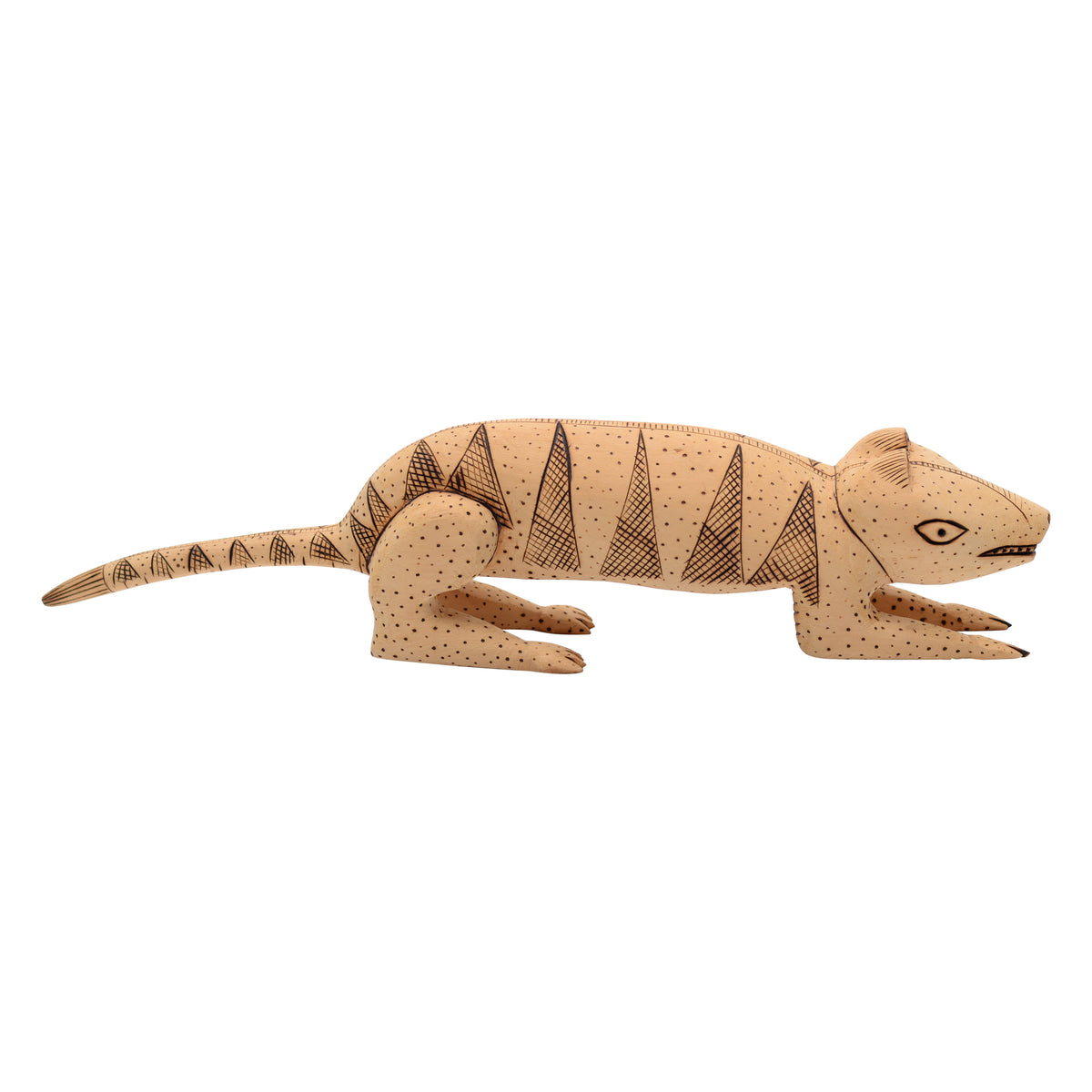Whimsical mongoose sculpture
