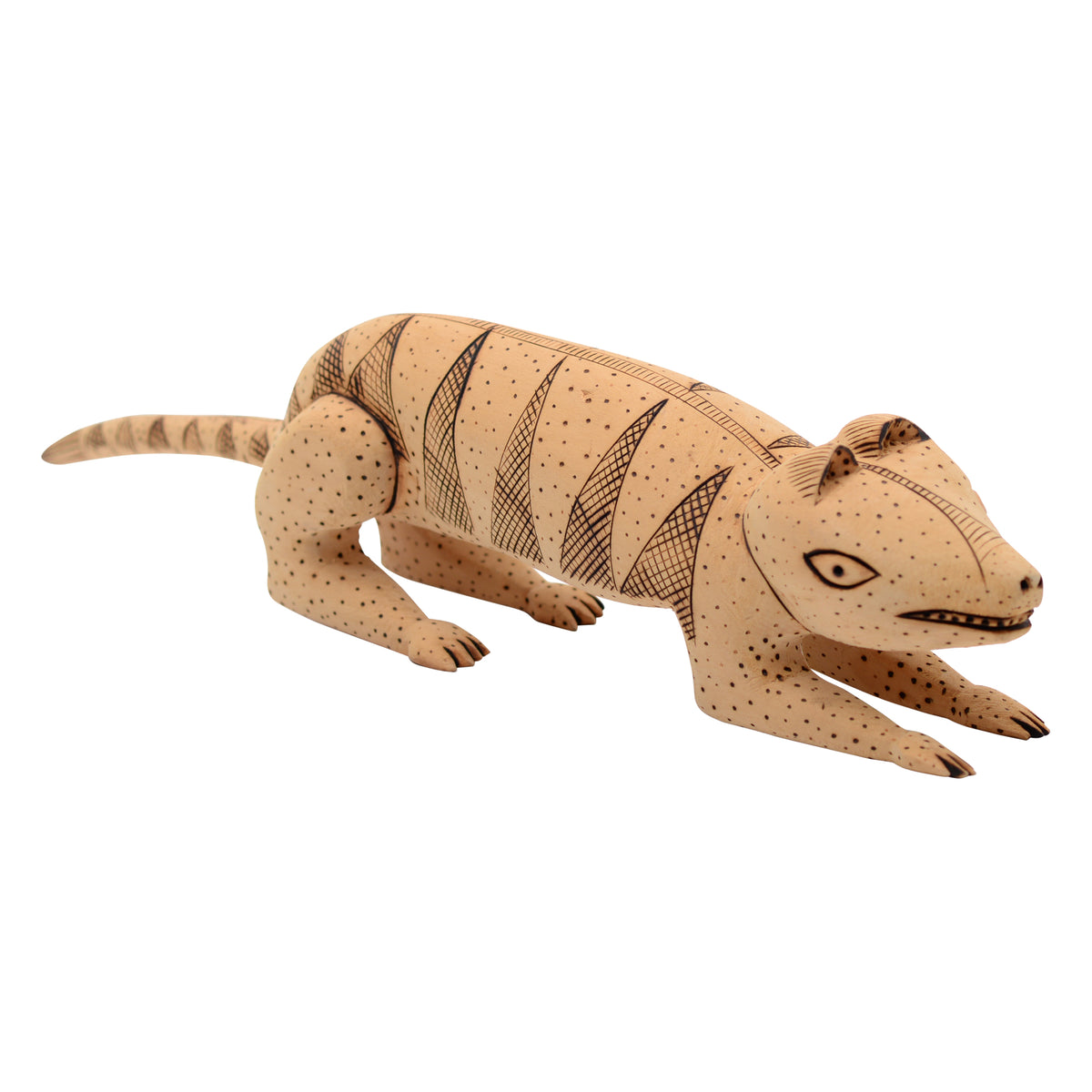 Whimsical mongoose sculpture
