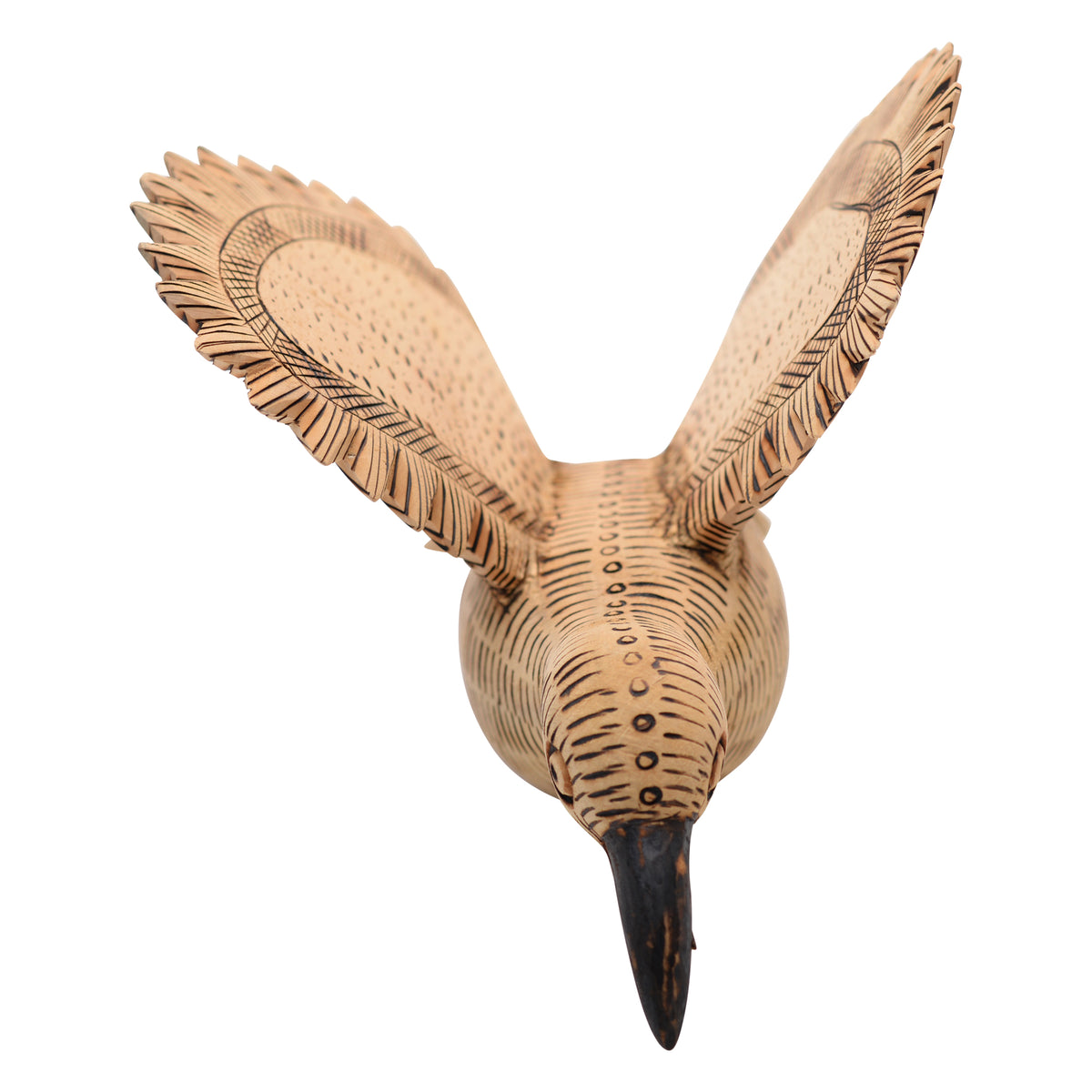 Whimsical sunbird sculpture