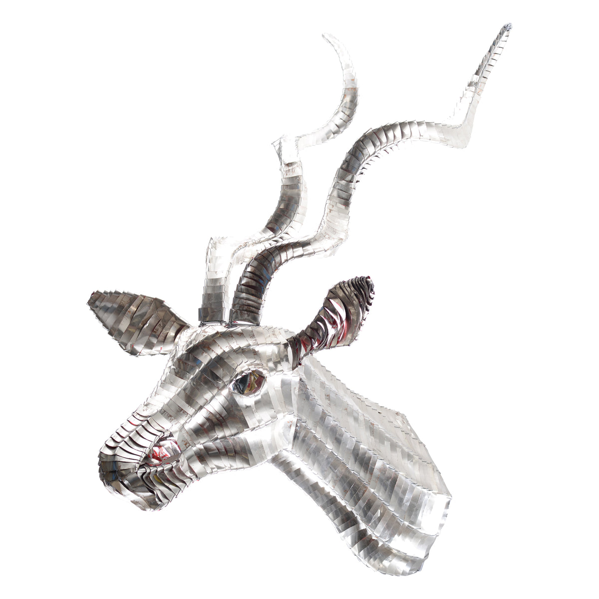 Tin can kudu head mount wall