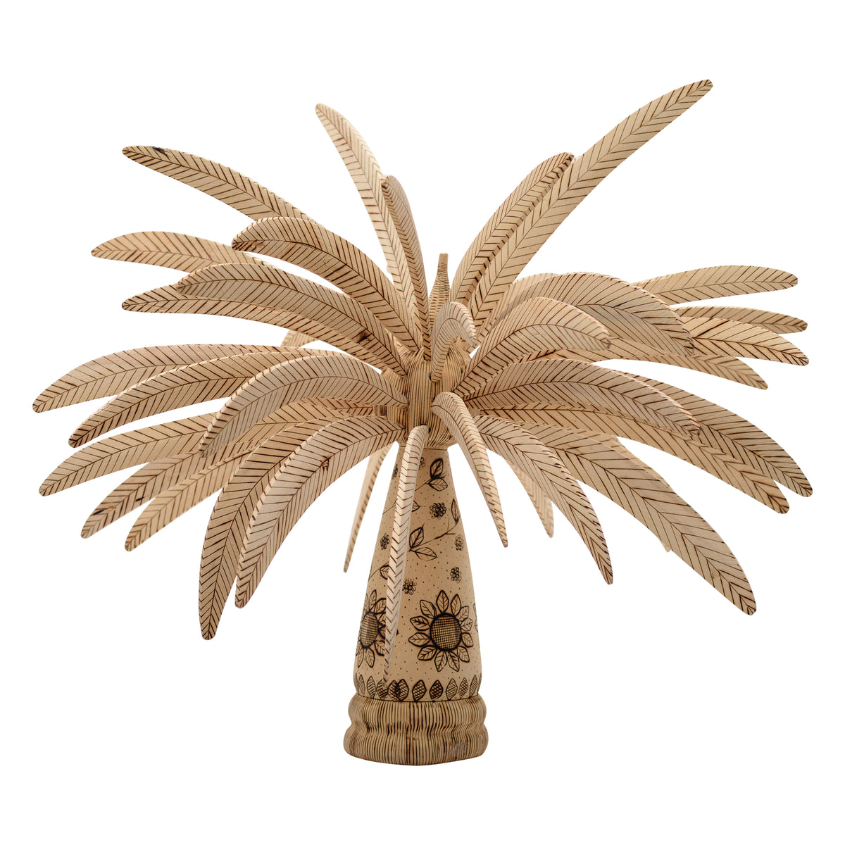 Whimsical palm sculpture