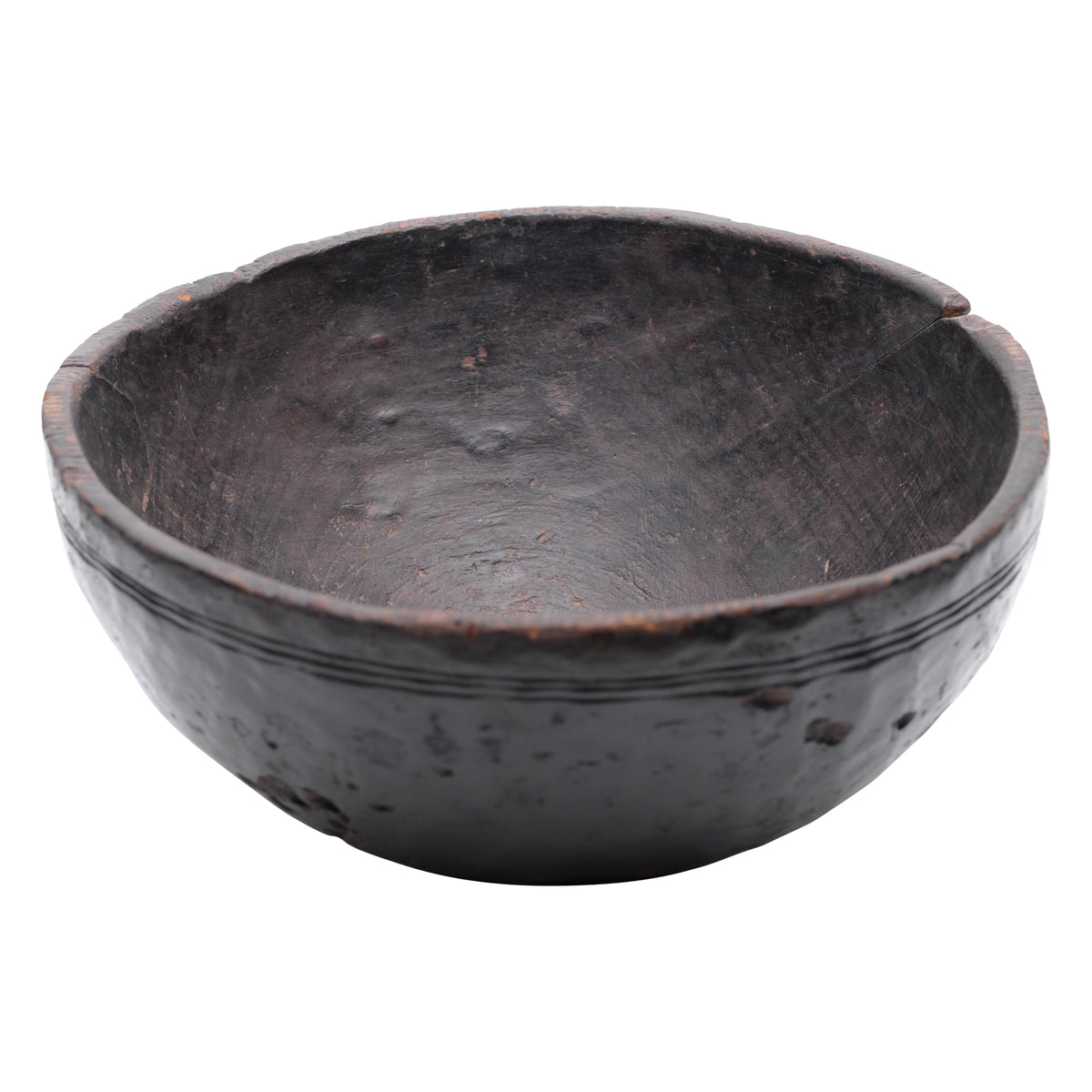 Hand carved wooden bowl