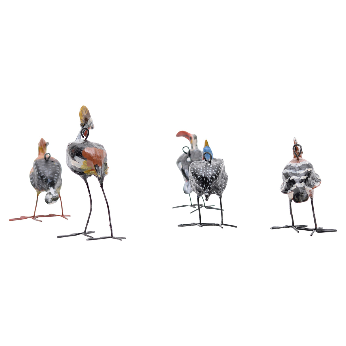 Five South African bird Ornaments