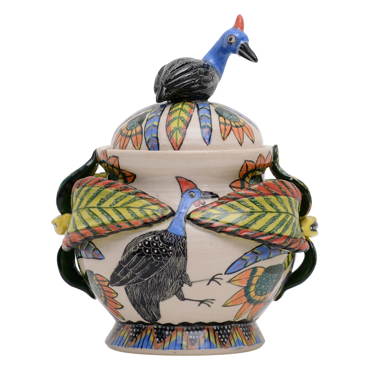 Guineafowl sugar bowl