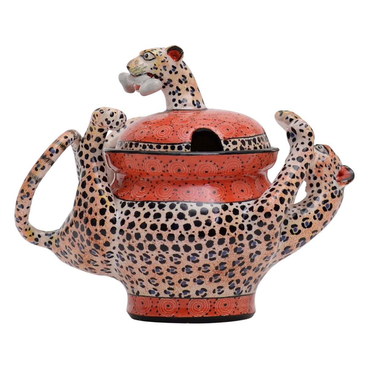 Leopard sugar pot