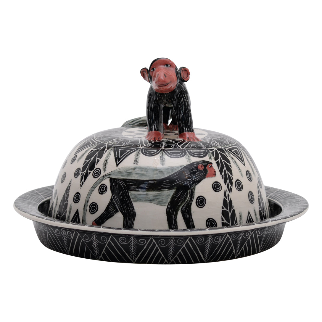 Monkey cheese dome platter