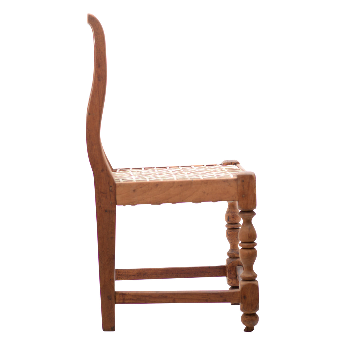 Wood with leather strips chair