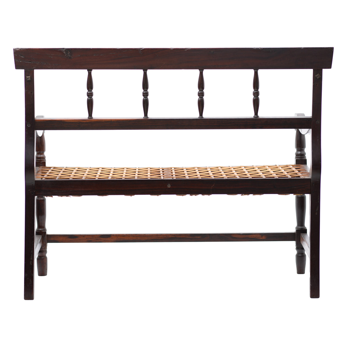 Wood with leather strips chair