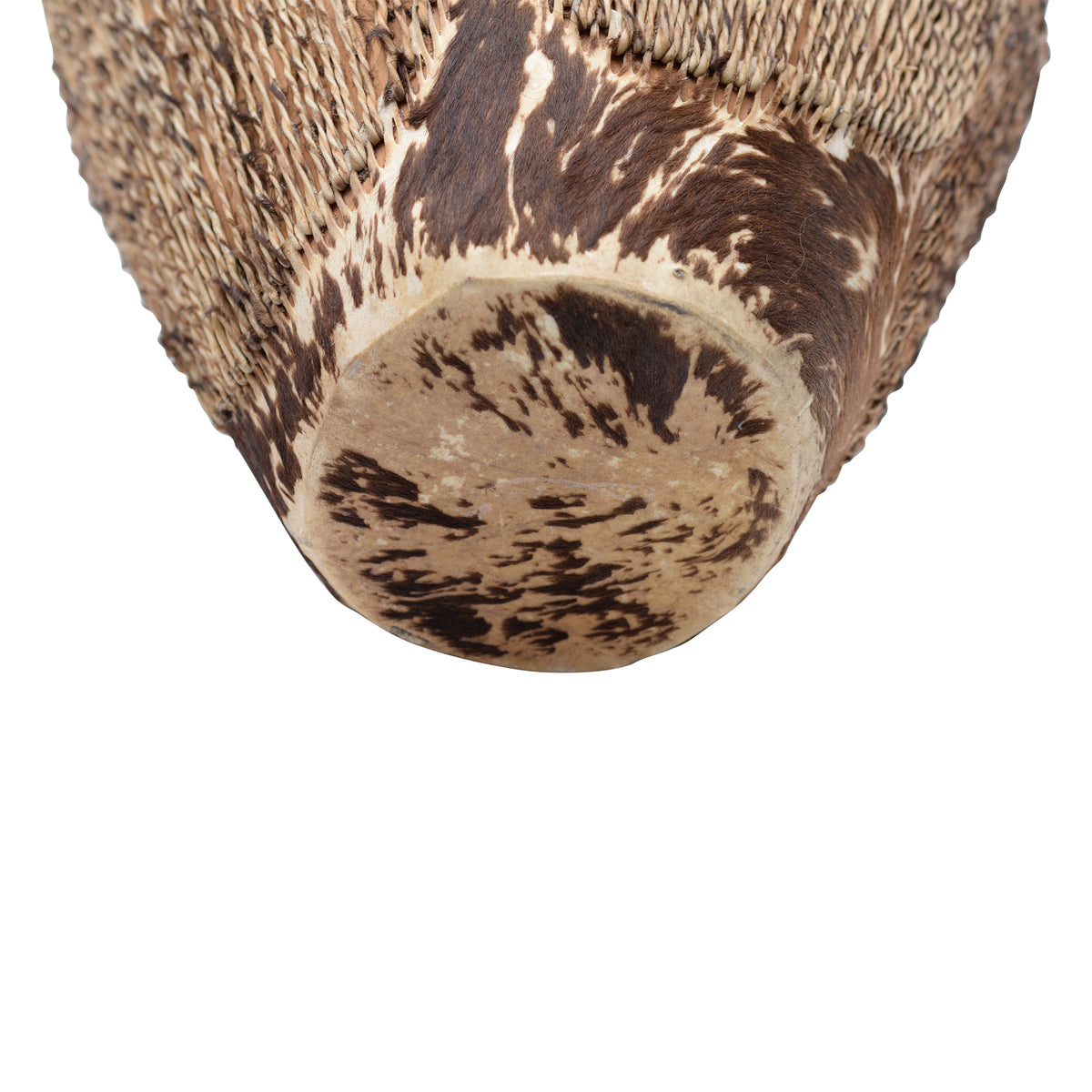 Nguni wood carved drum