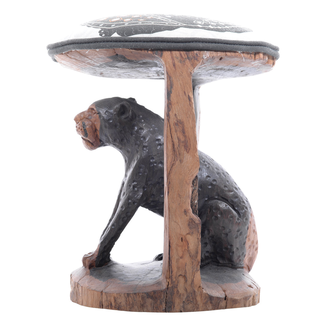 Leopard batonga stool