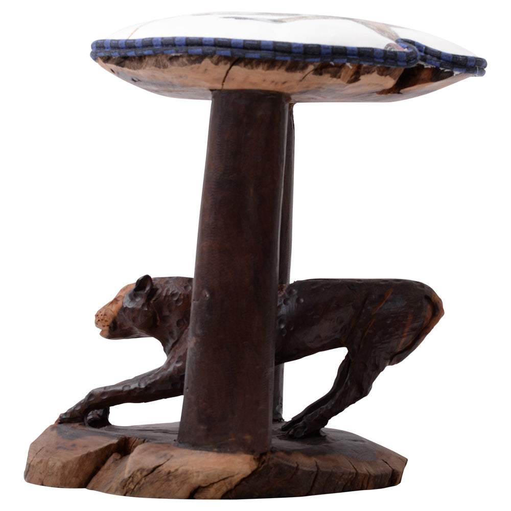 Leopard batonga stool