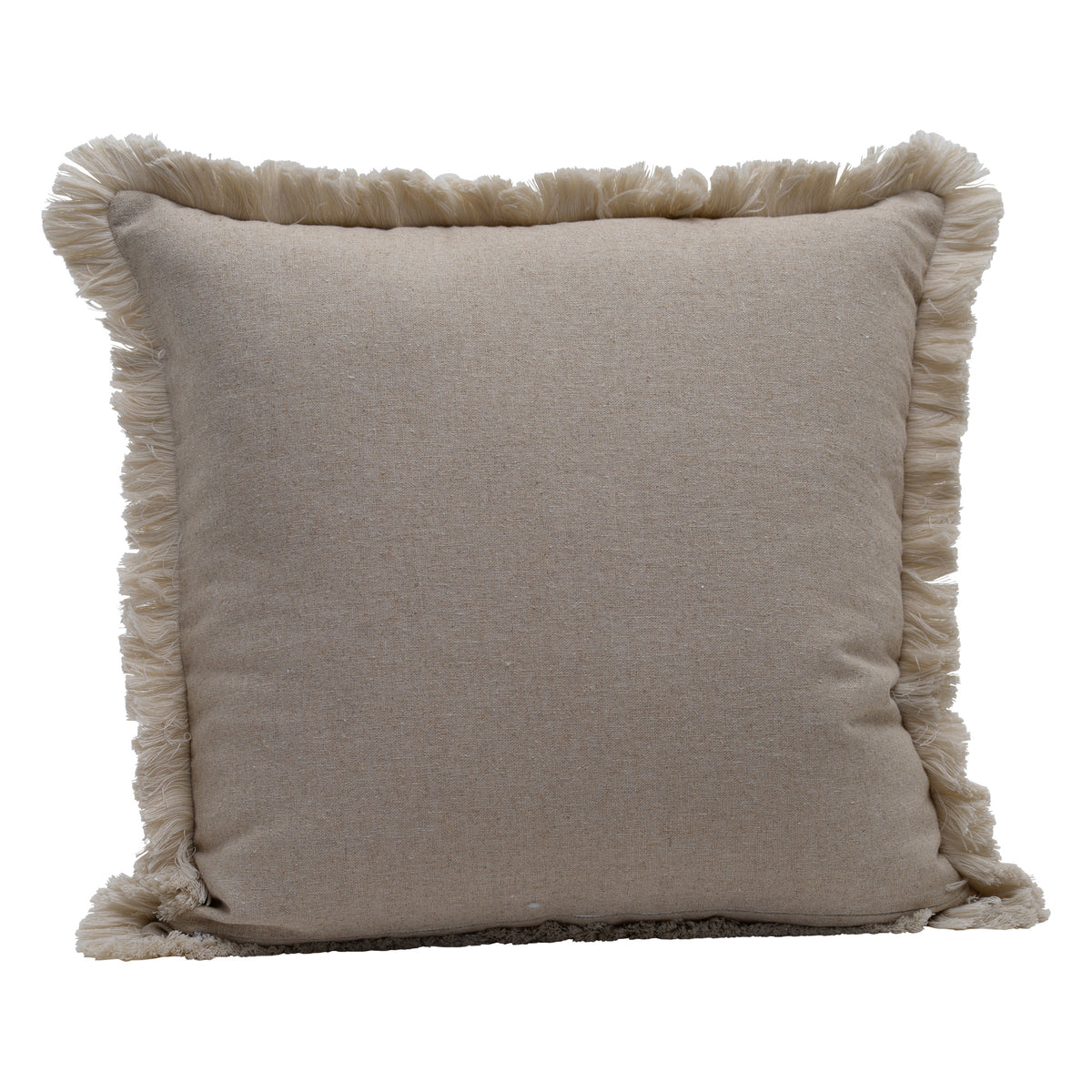 Linen zebra cushion