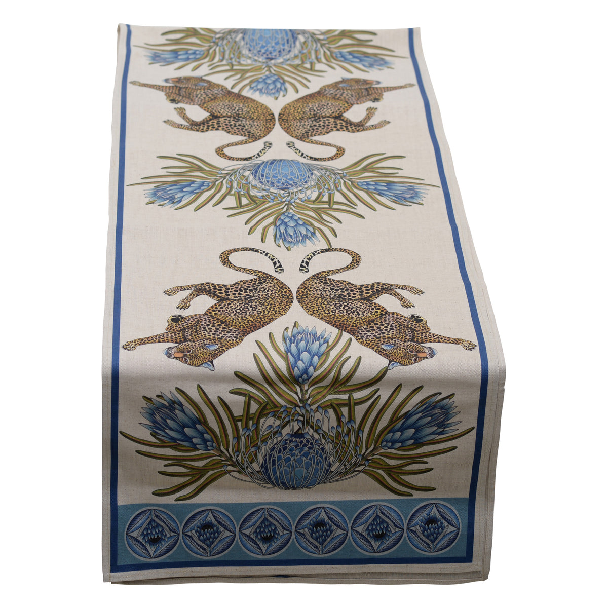 Leopard table runner