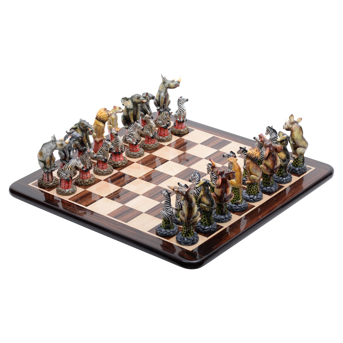 Rosewood & maple wood chess board