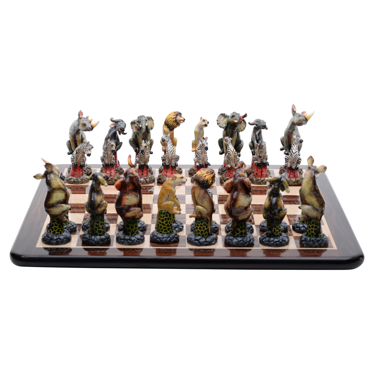 Rosewood & maple wood chess board