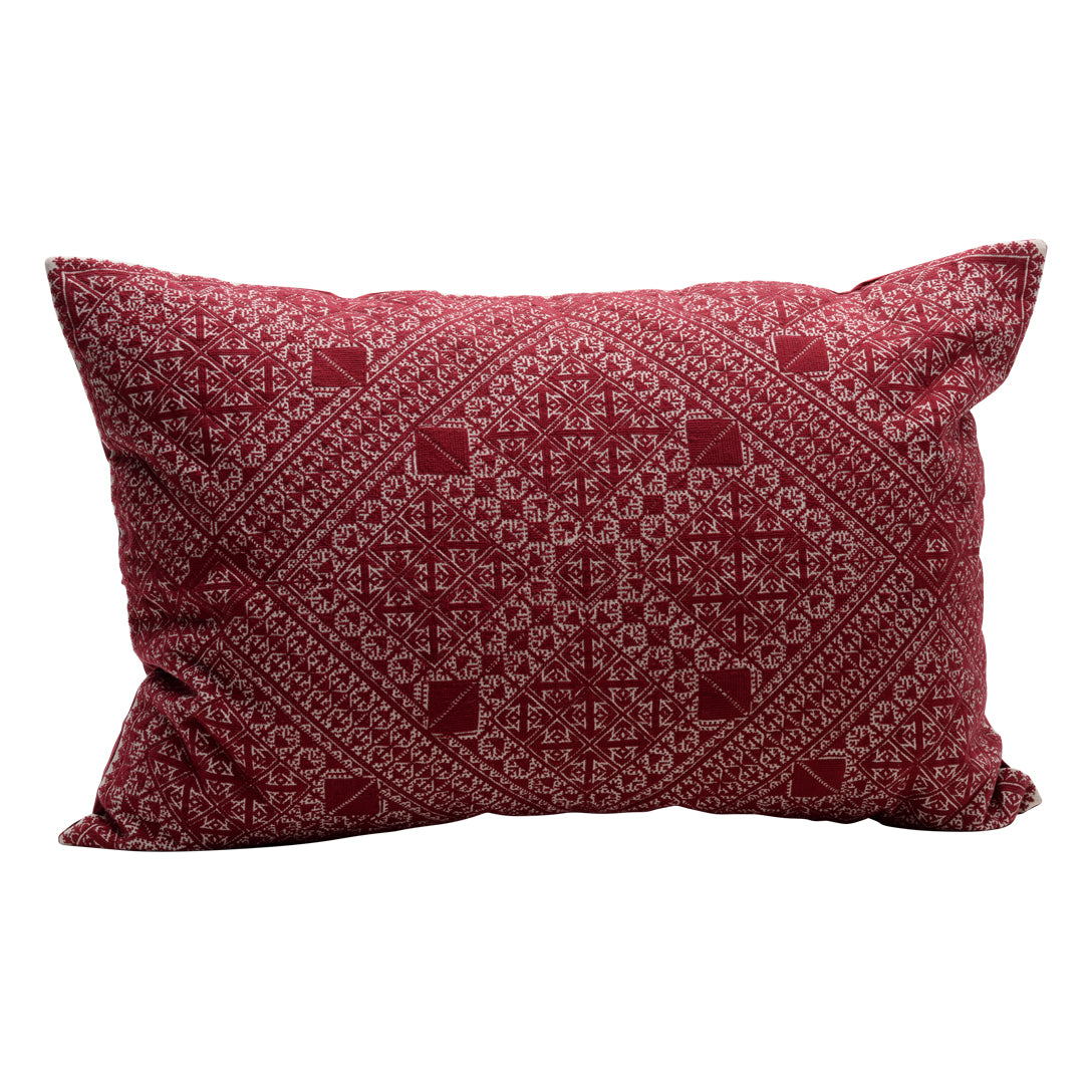 HANDMADE MORROCAN SILK CUSHION MULTI COLOR 20"X29"