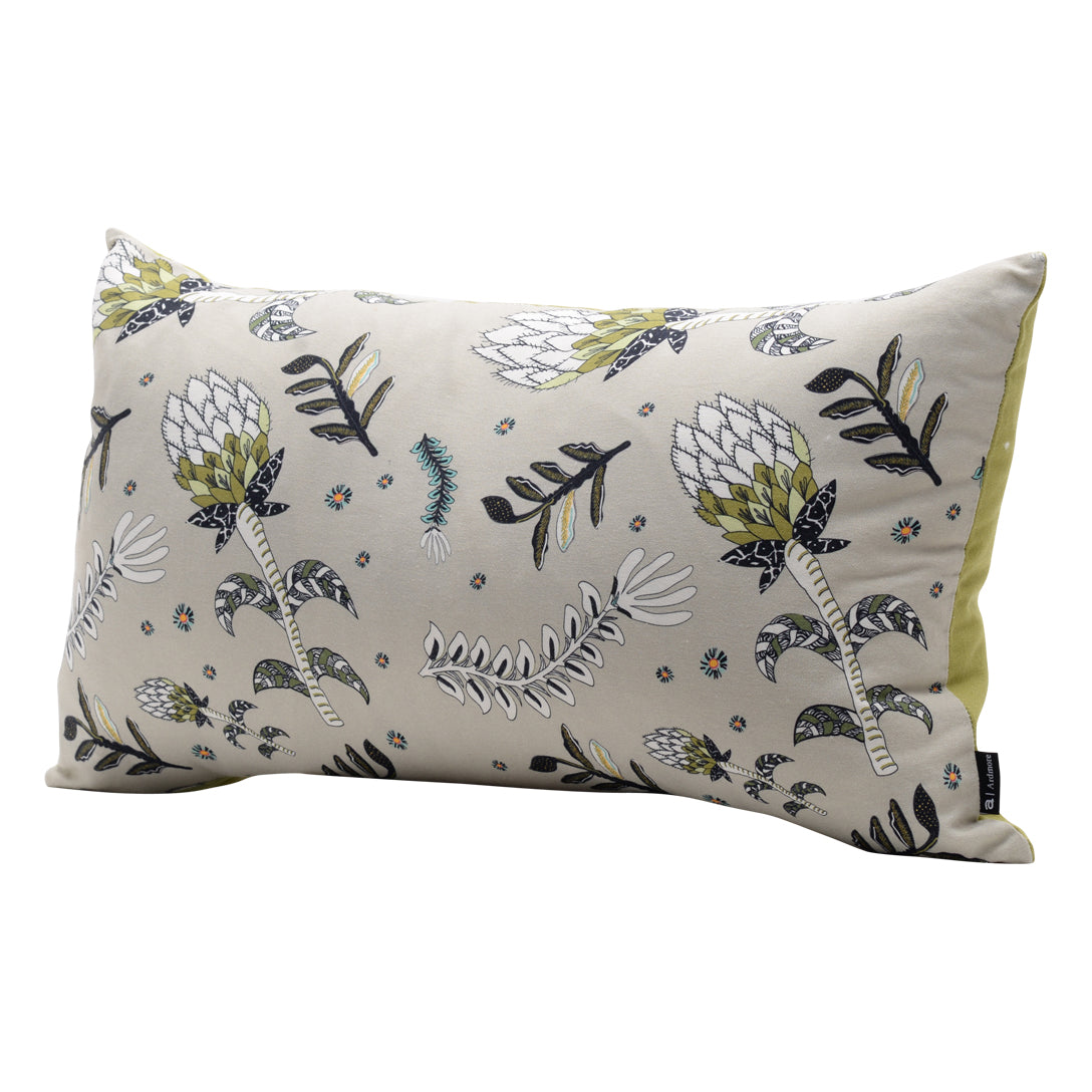 Protea Fields Desert Mud Linen Pillow