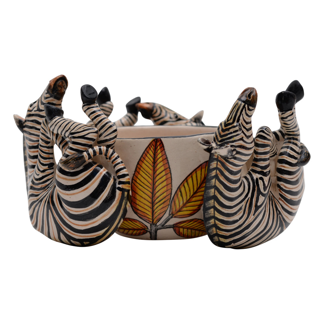 Zebra peanut bowl