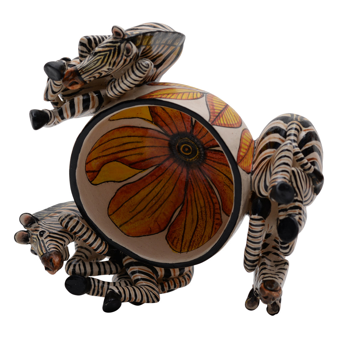 Zebra peanut bowl