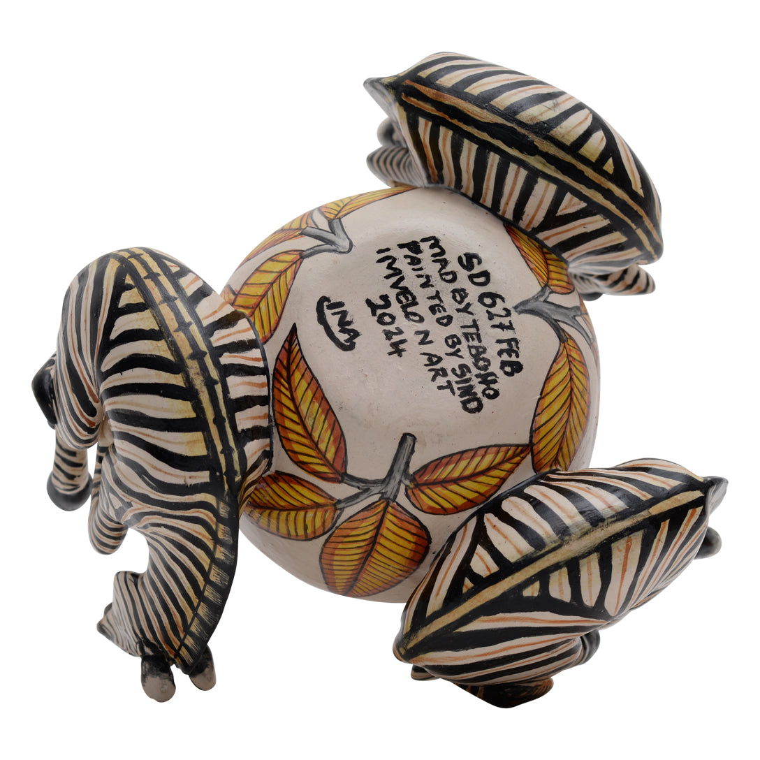 Zebra peanut bowl