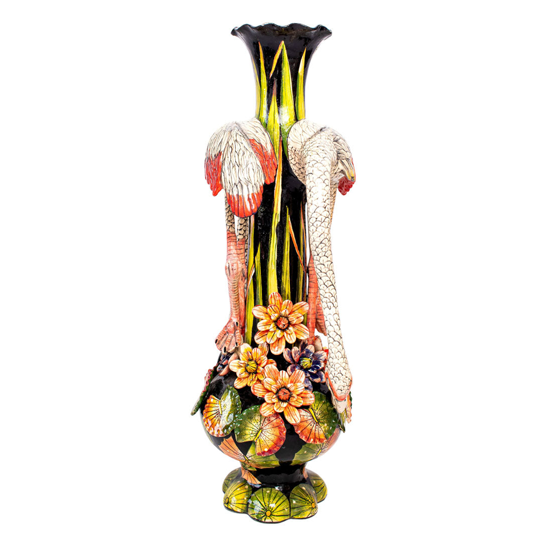 Flamingo vase