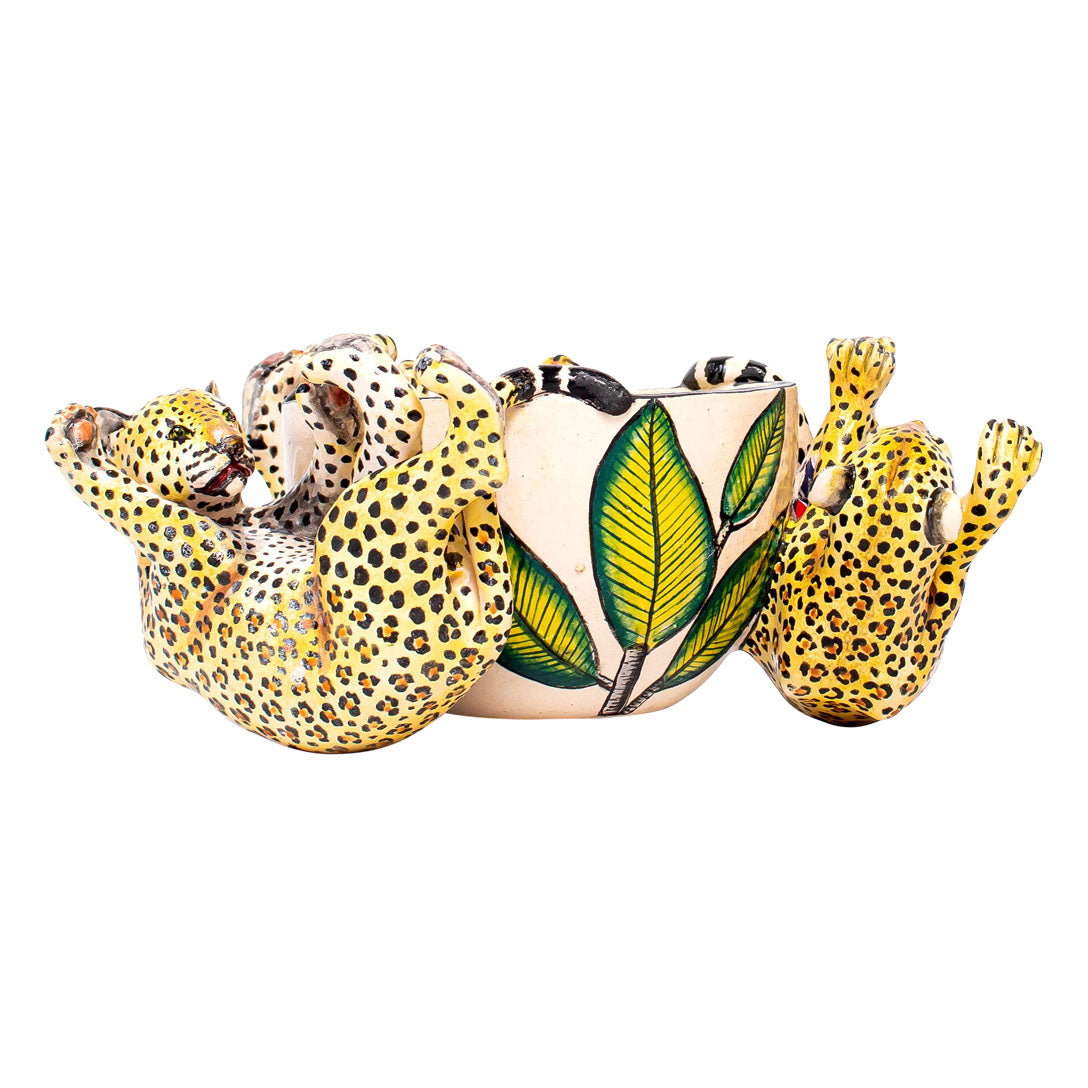Leopard peanut bowl