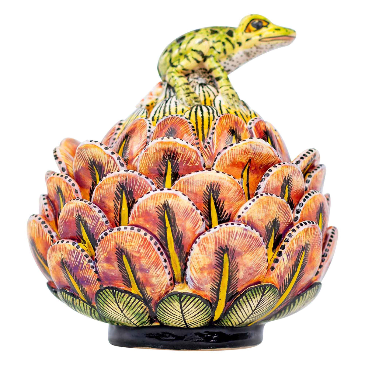 Frog & protea jewelry box
