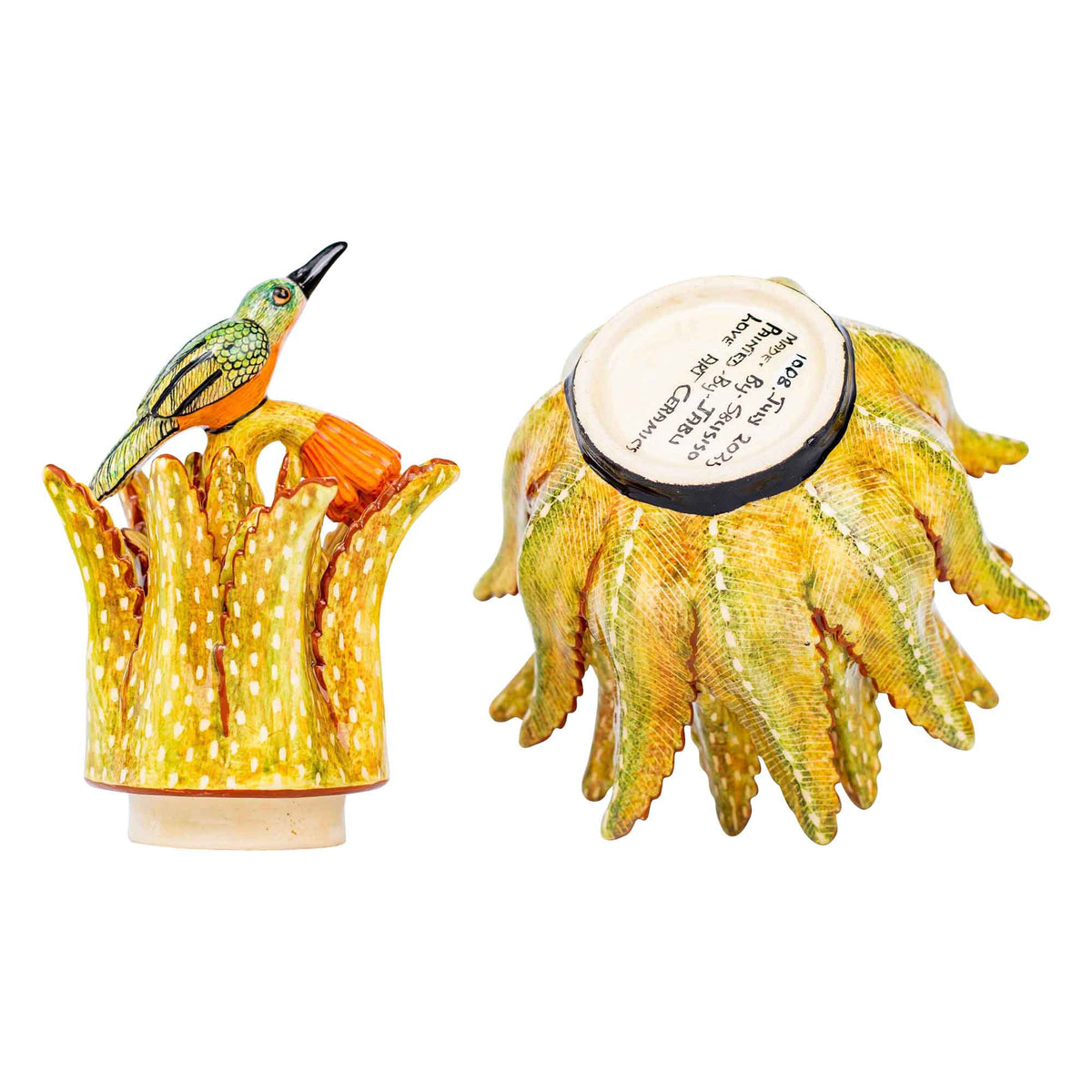Bird & aloe jewelry box