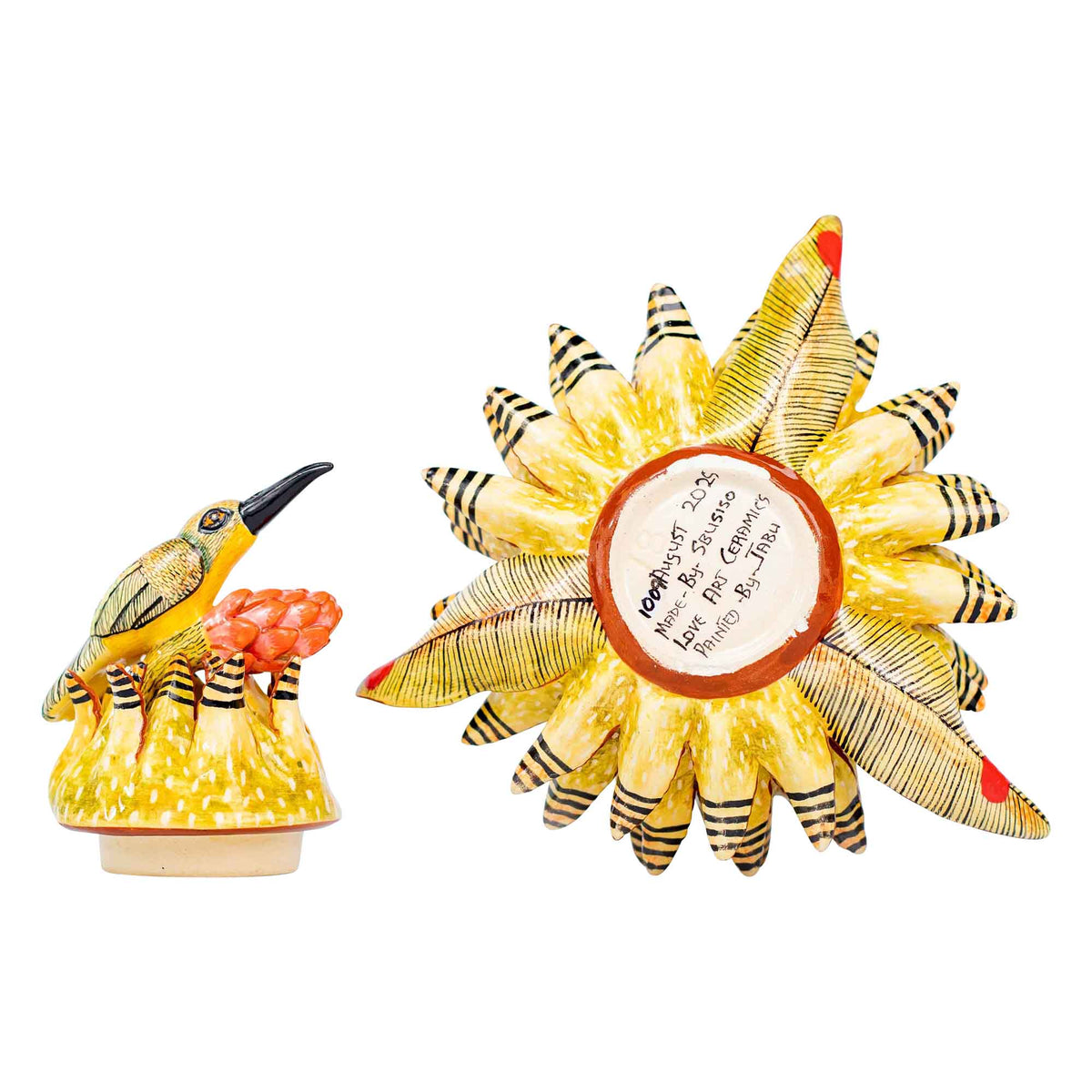 Bird & protea jewelry box