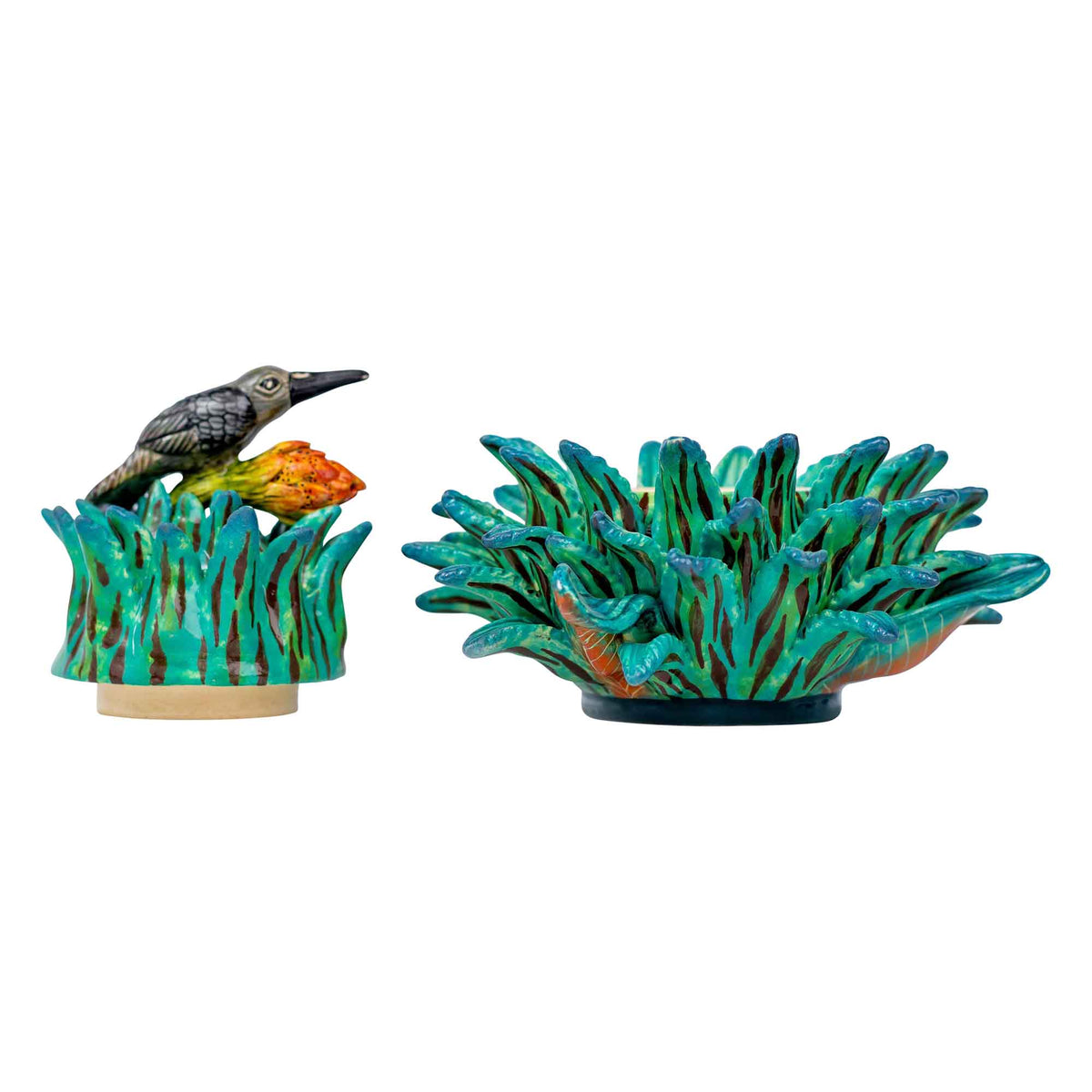 Bird & aloe jewelry box